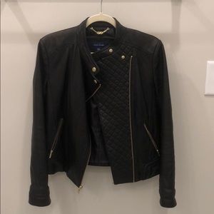 Genuine Leather Cole Haan Moto Jacket